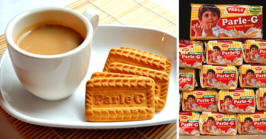 Parle G Biscuits with Tea